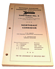 OCTOBER 1981 AMTRAK NORTHEAST CORRIDOR EMPLOYEE TIMETABLE #3 SCHEDULES  picture