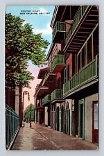 New Orleans LA-Louisiana, Pirates Alley, Antique, Vintage c1942 Postcard picture