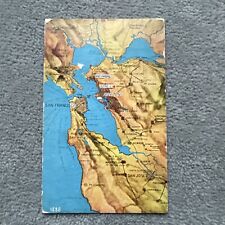 1923 Oakland San Francisco CA California map Postcard picture