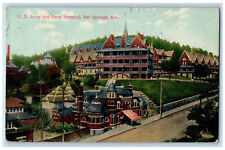 1908 U.S. Army Navy Hospital Hot Springs National Park AR Antique Postcard picture