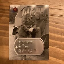 2021 Historic Autographs 1945 Dog Tag Relic Magenta /19 Hank Greenberg picture