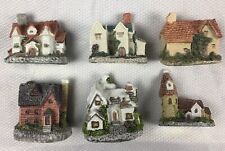 VTG 1987 Cornwall Cottage Collection Complete Hand Painted Porcelain Miniatures picture