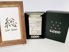 Zippo Nissan Skyline GT-R BNR34 1999 Double Sided Etching Silver Lighter picture
