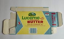 1970's LUCERNE BUTTER box vintage movie prop packaging food SAFEWAY Supermarket picture