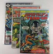 Super-Villains lot with 🗝️ s. #1,10&12.  Various conditions.  See pics.   picture