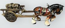 Vintage Shire / Draft Horse Figurine with Cart & 6 Barrels picture