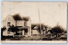 Dike Iowa IA Postcard RPPC Photo Residence Section c1910's Posted Antique picture