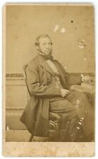 CIRCA 1860'S CDV Featuring Handsome Man Sitting London School of Photography picture