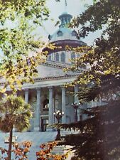 C 1970 State Capitol Building Columbia South Carolina Old Cars Chrome Postcard picture