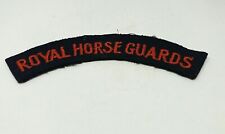 Vintage Royal Horse Guards Shoulder Flash Patch Badge WW2 Era  picture