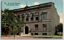 Grand Rapids, Michigan - St. Cecelia Building - Vintage Postcard - Posted picture