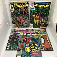 (Lot Of 5)Vintage 1991 Spider-Man Preceptions Complete Series 1-5 Bagged&Boarded picture