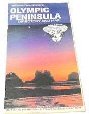 Washington States Olympic Peninsula Directory & Map Vtg 1989 Port Angeles  Forks picture