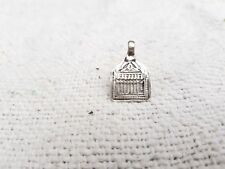 1930s Vintage Old Hand Stamped Tribal Goddess Silver Amulet Pendant 1.35 Grams picture