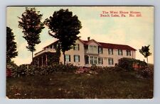 Beach Lake PA-Pennsylvania, The West Shore House, Antique, Vintage Postcard picture