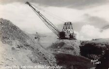 RPPC Rock Springs WY Wyoming Strip Coal Mine Equipment Machine Vtg Postcard V8 picture