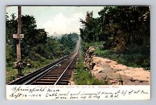 Holyoke MA-Massachusetts, View Up Lower Station, Mt Tom, Vintage c1906 Postcard picture