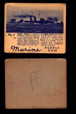 1944 Marine Bubble Gum World Wide V403-1 Vintage Trading Card #1-120 Singles picture