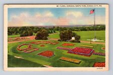 Kansas City MO-Missouri, Floral Gardens, Swope Park, Antique, Vintage Postcard picture