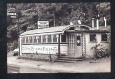 REAL PHOTO BELLOWS FALLS VERMONT VT. DINER RESTAURANT ADVERTISING POSTCARD COPY picture