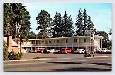 Rainbow Motel, Pacific Highway, Cottage Grove Oregon, Classic Cars Postcard P7 picture