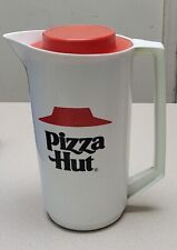 PIZZA HUT VINTAGE PITCHER ALLADINWARE PLASTIC RED WHITE 2.5 QUARTS COLLECTIBLE picture