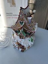 DANBURY MINT Home Sweet Home Gingerbread House Christmas Light Up W Box picture