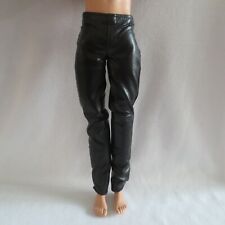 NEW 2021 Barbie Signature Looks Made To Move Ken Doll Black Faux Leather Pants picture