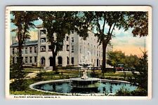 Geneva NY-New York, Panoramic View Pulteney Apartments Vintage Postcard picture