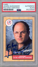 JASON ALEXANDER HAND SIGNED SEINFELD TRADING CARD       TO BILL      PSA SLABBED picture