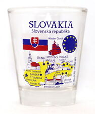 SLOVAKIA EU SERIES LANDMARKS AND ICONS COLLAGE SHOT GLASS SHOTGLASS picture