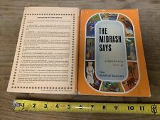 Jewish Midrash Says Vayikrah English softcover vintage book     WEAR picture