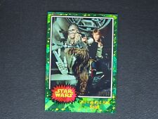 2022 Topps Chrome Star Wars Sapphire Chewie and Han Solo 111 Green 37/50 READ picture