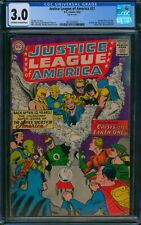 Justice League of America #21 🌟 CGC 3.0 🌟 1st SA DR FATE & HOURMAN DC 1963 picture