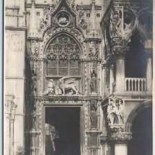 c1910s Venice Italy Doge Palace Entrance RPPC Porta della Carta St Marks Sq A150 picture