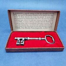 Benjamin Franklin Time Magazine 1977 Collectible Skeleton Key July 4th With Case picture