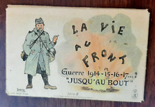 LA VIE AU FRONT 10 Card Case by Ernest GABARD 1914-1918 WWI CPA ORIGINAL picture