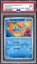 PSA 9 MINT 151 Squirtle Pokemon Center Stamp Promo 007/165 Card MEW EN Pre-Order picture