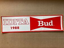 1988 IDITAROD Bud Budweiser Bumper Sticker - Vintage Alaska Souvenir Beer picture