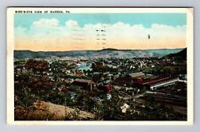 Warren PA-Pennsylvania, Aerial Of Town Antique, Vintage c1936 Souvenir Postcard picture