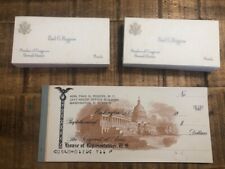 House Of Representatives - Paul G. Rogers Checkbook & 2 packs of Business Cards picture