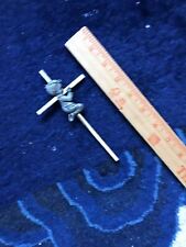 Vintage Silver plated Cross Crucifix with Pewter Praying Child Baptism Gift 6''T picture