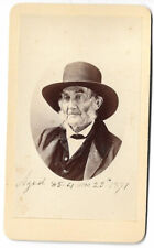 1870s CDV Photo Showing a Man Born in 1784 - Whitney - South Norwalk Connecticut picture