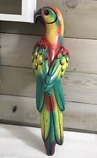 Paper Mache Parrot LARGE Colorful Bright 22” Tall Mexico picture