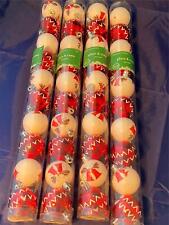 40 Ornaments Shatterproof Christmas Very Merry Holiday Place & Time NWT Red picture