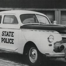 Vtg. 1940 Chevrolet Postcard NY State Police Trooper Chevy Cop Car Vehicle Photo picture