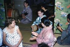 Vintage Photo Slide 35mm 1954 Okinawa Japan US Woman Japanese Women Instruments picture