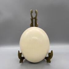 Large ostrich egg hollowed out w/hole for crafts genuine  5 1/2 x 5” Unused picture