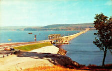Hood Canal Floating Bridge, Poulsbo, Washington - Unposted Chrome Postcard picture