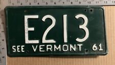 1969 Vermont license plate E 213 YOM DMV 24000 pound HEAVY TRUCKING 12895 picture